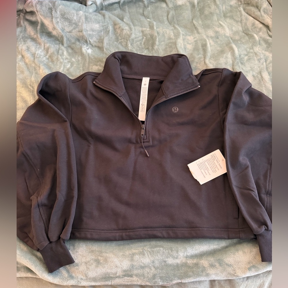lululemon Cotton Terry Tennis Half Zip - Picture 4 of 6